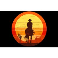 Cowboy Gamer Sunset Bumper Sticker