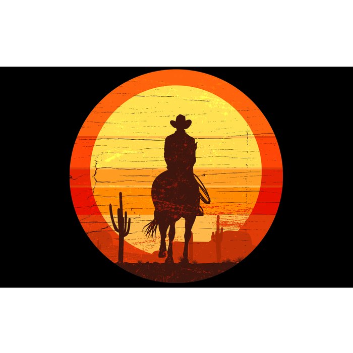 Cowboy Gamer Sunset Bumper Sticker