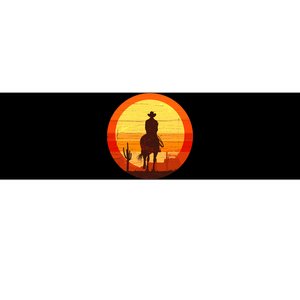 Cowboy Gamer Sunset Bumper Sticker