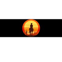 Cowboy Gamer Sunset Bumper Sticker