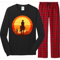 Cowboy Gamer Sunset Long Sleeve Pajama Set