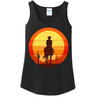 Cowboy Gamer Sunset Ladies Essential Tank