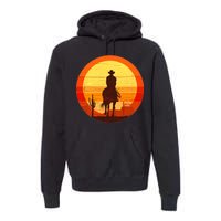 Cowboy Gamer Sunset Premium Hoodie