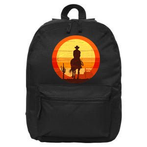 Cowboy Gamer Sunset 16 in Basic Backpack