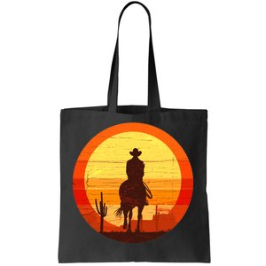 Cowboy Gamer Sunset Tote Bag