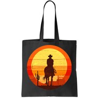 Cowboy Gamer Sunset Tote Bag