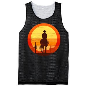 Cowboy Gamer Sunset Mesh Reversible Basketball Jersey Tank