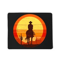 Cowboy Gamer Sunset Mousepad