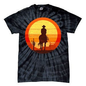 Cowboy Gamer Sunset Tie-Dye T-Shirt