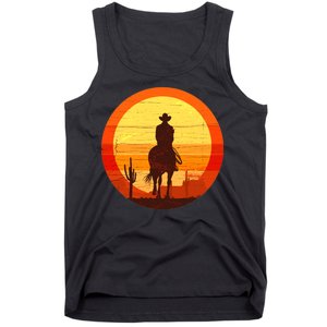 Cowboy Gamer Sunset Tank Top