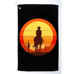 Cowboy Gamer Sunset Platinum Collection Golf Towel