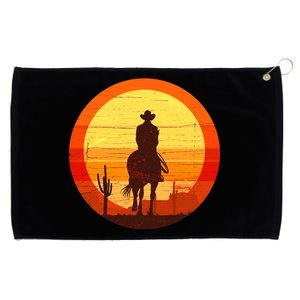 Cowboy Gamer Sunset Grommeted Golf Towel