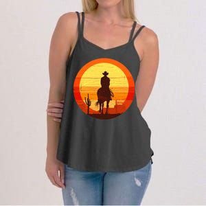 Cowboy Gamer Sunset Women's Strappy Tank