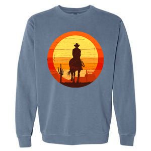 Cowboy Gamer Sunset Garment-Dyed Sweatshirt