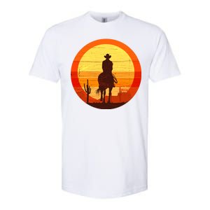 Cowboy Gamer Sunset Softstyle CVC T-Shirt