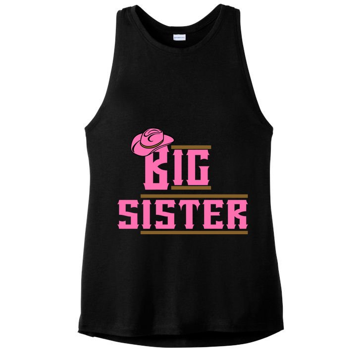 Cowgirl Big Sister Ladies PosiCharge Tri-Blend Wicking Tank