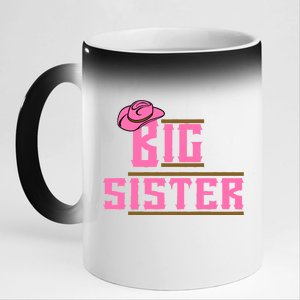 Cowgirl Big Sister 11oz Black Color Changing Mug