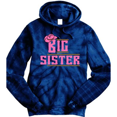 Cowgirl Big Sister Tie Dye Hoodie