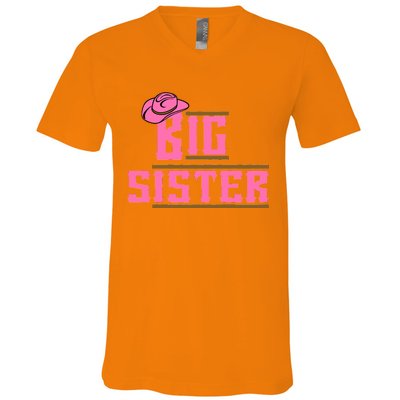 Cowgirl Big Sister V-Neck T-Shirt