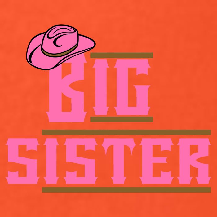 Cowgirl Big Sister Tie-Dye T-Shirt