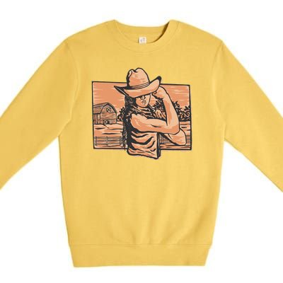 Cowgirl Flex Premium Crewneck Sweatshirt