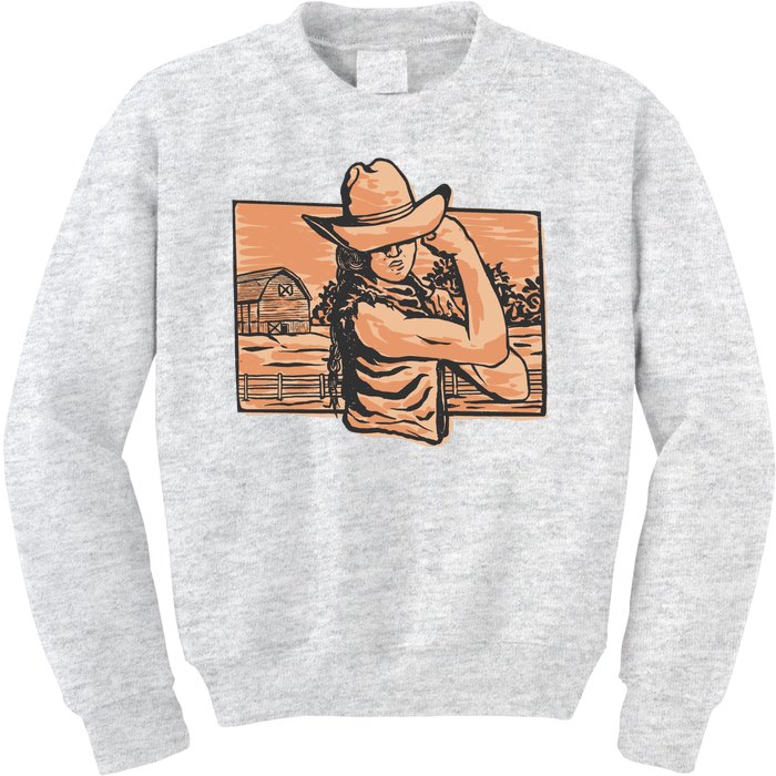 Cowgirl Flex Kids Sweatshirt