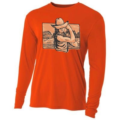 Cowgirl Flex Cooling Performance Long Sleeve Crew