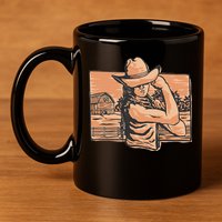 Cowgirl Flex 11oz C Handle Ceramic Mug