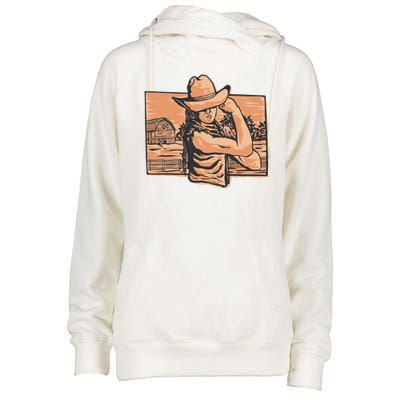 Cowgirl Flex Womens Funnel Neck Pullover Hood