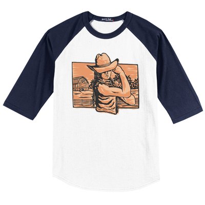 Cowgirl Flex Baseball Sleeve Shirt