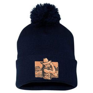 Cowgirl Flex Pom Pom 12in Knit Beanie