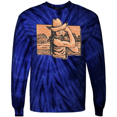 Cowgirl Flex Tie-Dye Long Sleeve Shirt