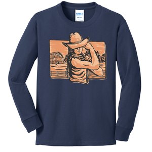 Cowgirl Flex Kids Long Sleeve Shirt