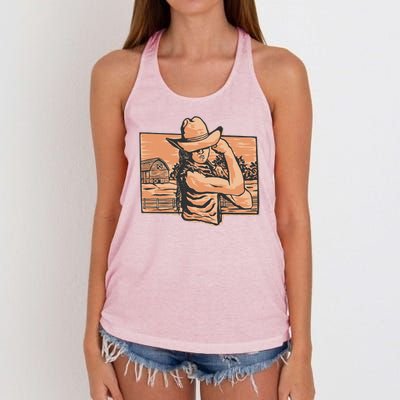 Cowgirl Flex Women's Knotted Racerback Tank