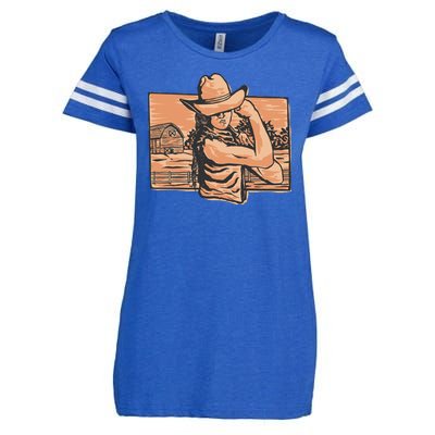 Cowgirl Flex Enza Ladies Jersey Football T-Shirt