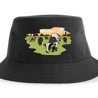 Cows In Field Sustainable Bucket Hat