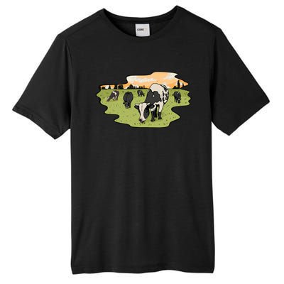 Cows In Field Tall Fusion ChromaSoft Performance T-Shirt