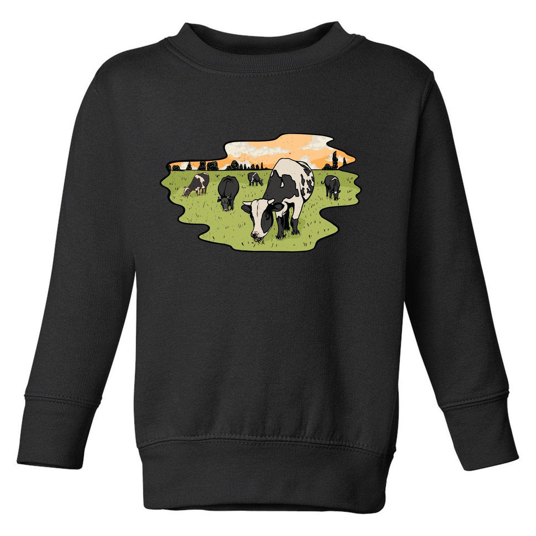 Cows In Field Toddler Sweatshirt