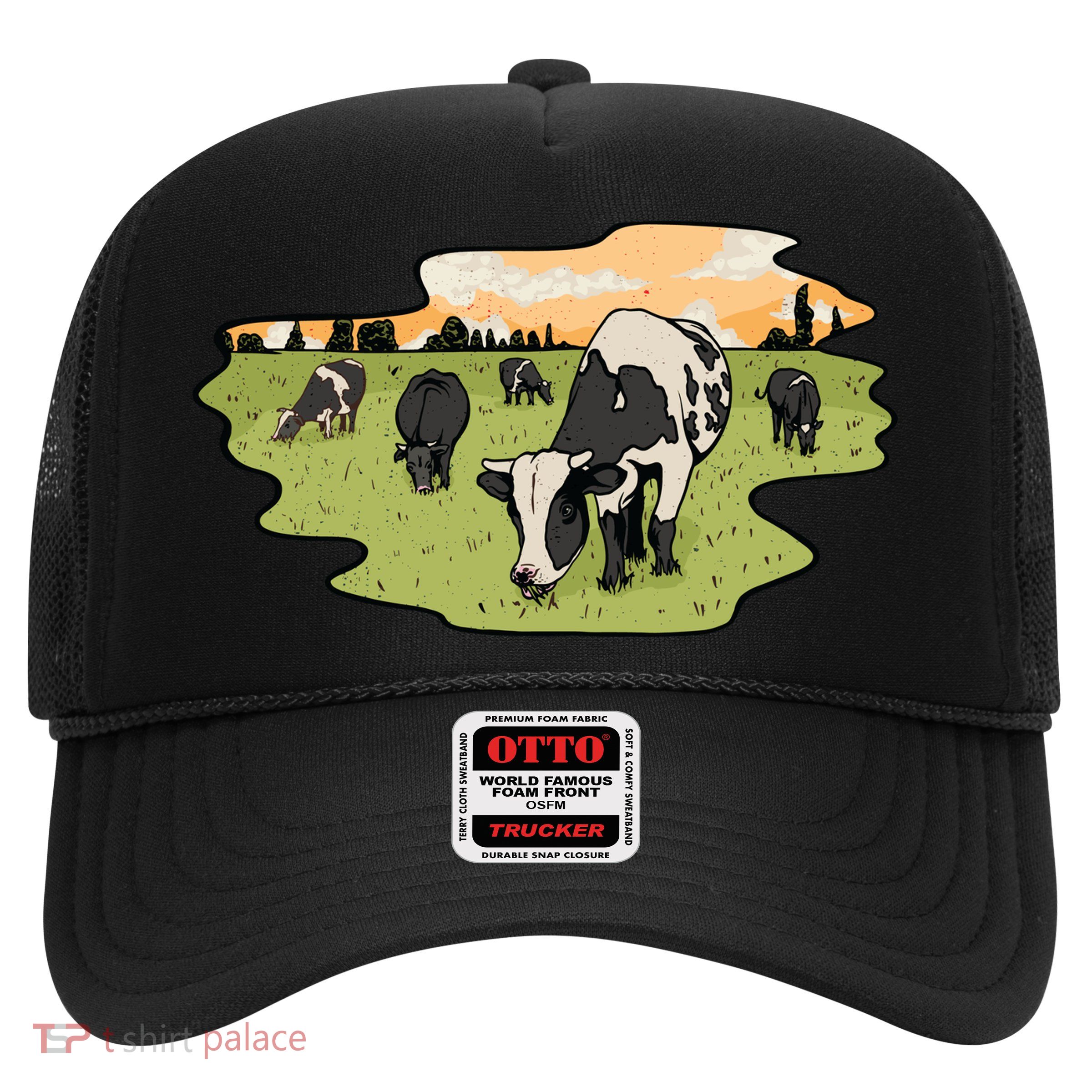 Cows In Field Trucker Hat