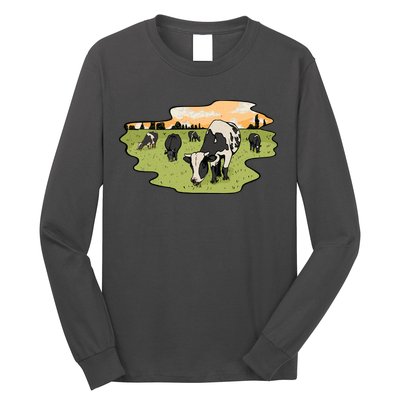 Cows In Field Long Sleeve Shirt