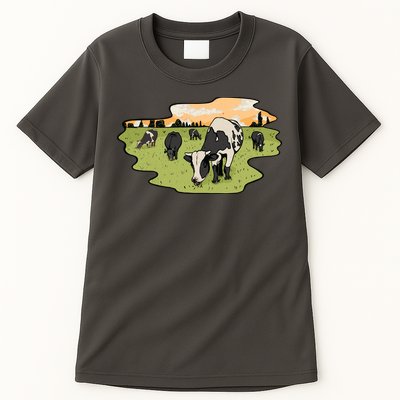 Cows In Field Tall T-Shirt