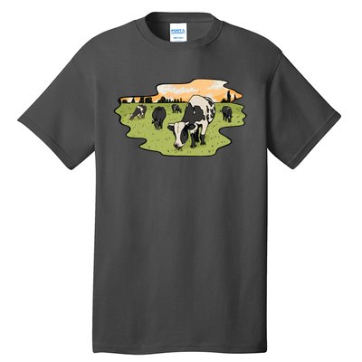 Cows In Field Tall T-Shirt