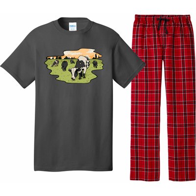 Cows In Field Pajama Set