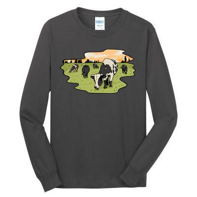 Cows In Field Tall Long Sleeve T-Shirt