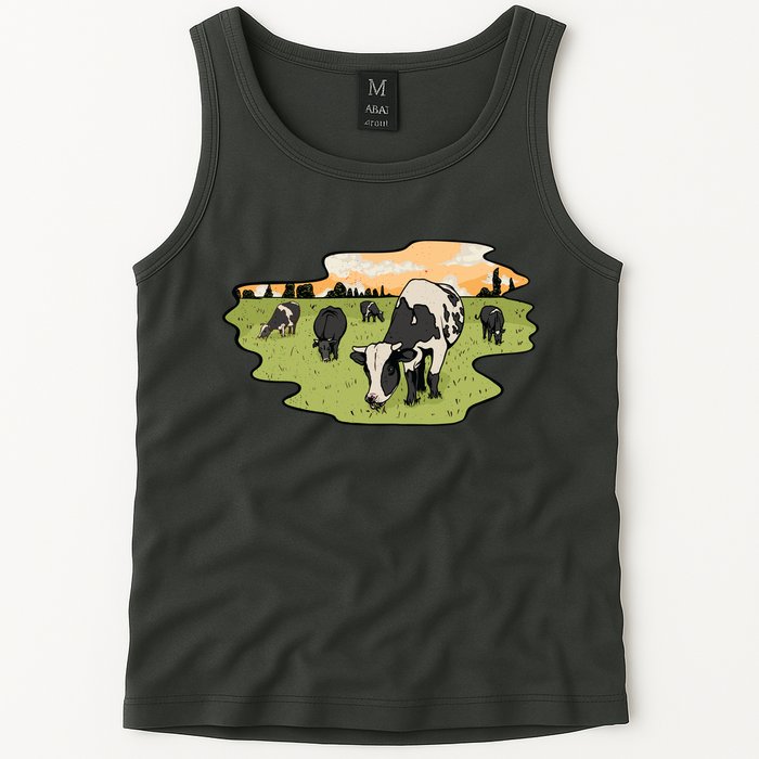 Cows In Field Tank Top