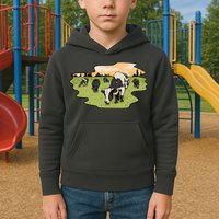 Cows In Field Kids Hoodie