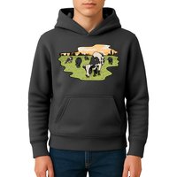 Cows In Field Kids Hoodie