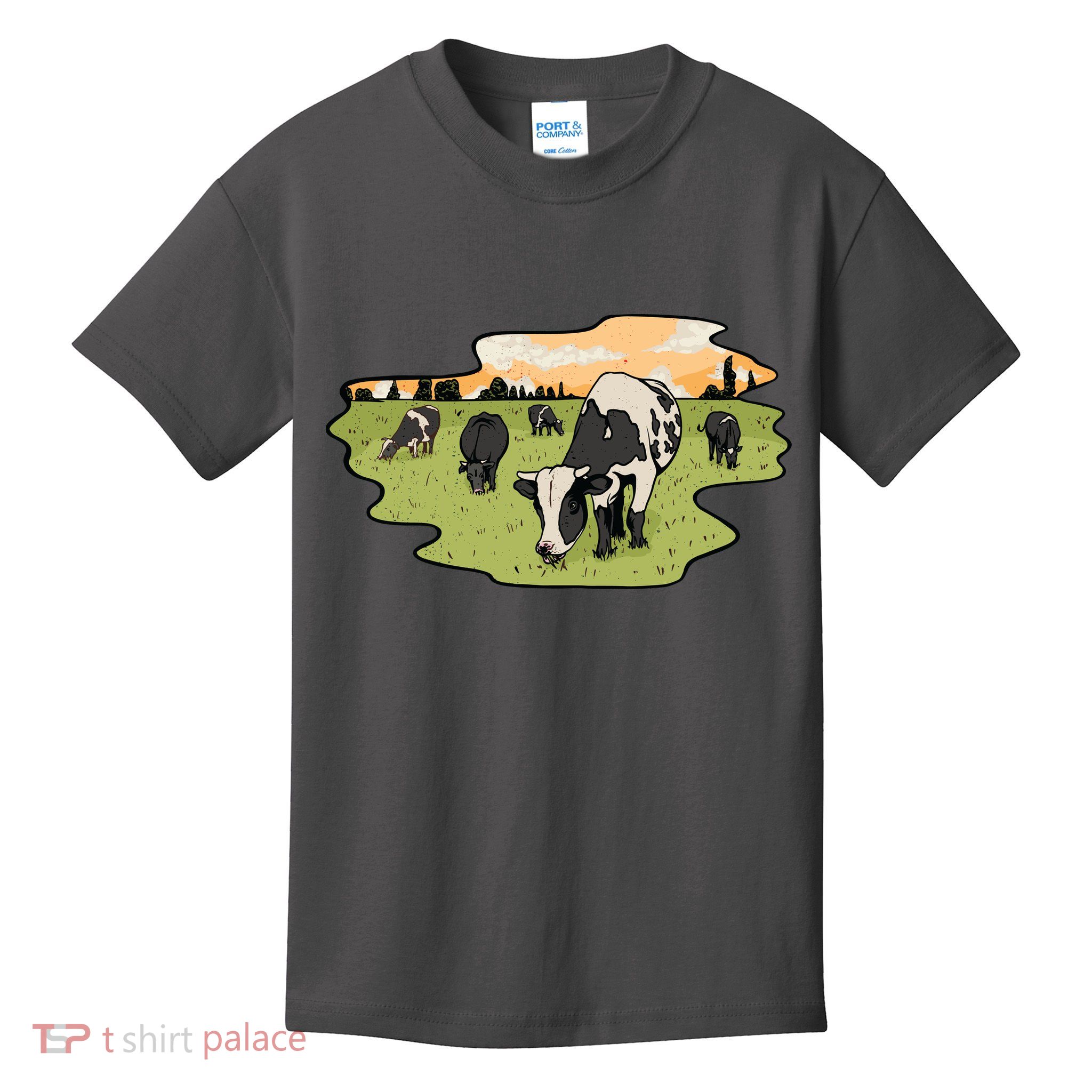 Cows In Field Kids T-Shirt