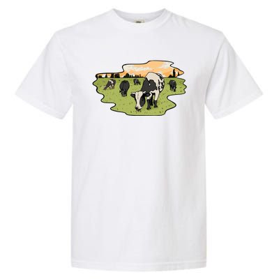 Cows In Field Garment-Dyed Heavyweight T-Shirt