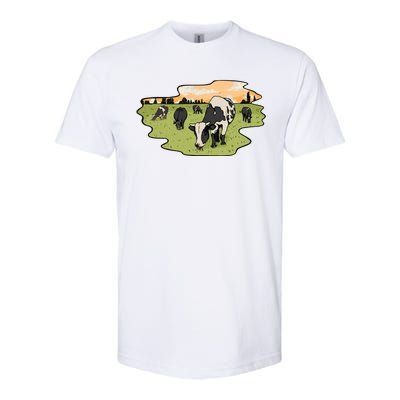 Cows In Field Softstyle CVC T-Shirt